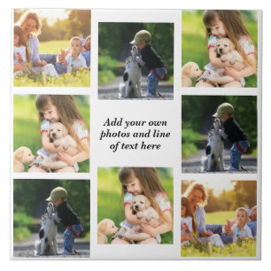 Carreau Faites votre propre collage photo et texte