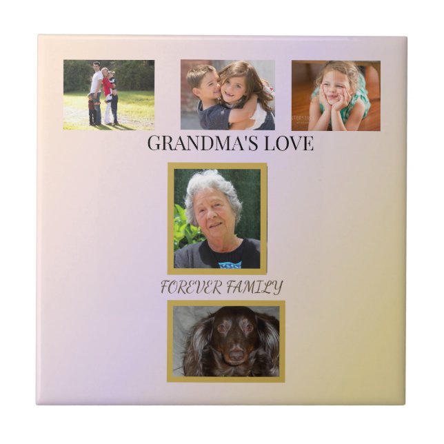 Carreau Family Tribute with Pet Photo (Devant)