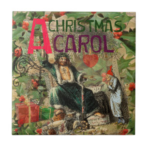 Carreau Fantôme de Noël Illustration actuelle Scrooge