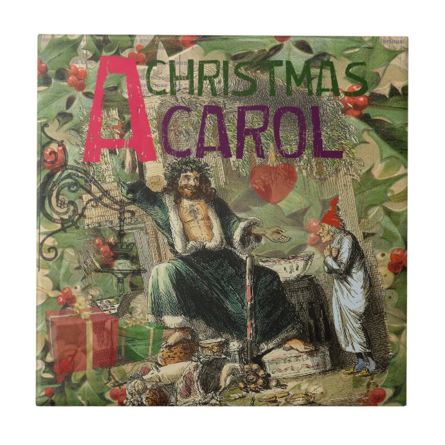Carreau Fantôme de Noël Illustration actuelle Scrooge (Devant)