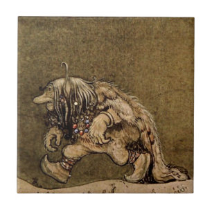 Carreau "Farm Troll" de l'artiste suédois John Bauer