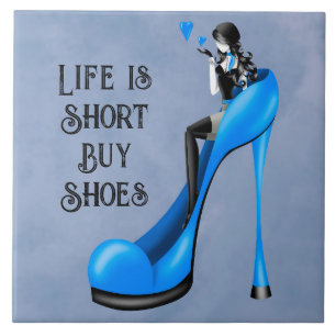 Carreau Fashion Diva en bleu Stiletto
