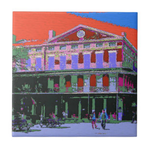 Carreau Fauvism : Bâtiment de la Nouvelle-Orléans Pontalba