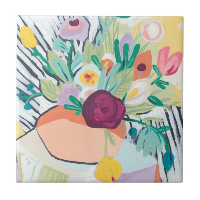 Carreau Fauvist Floral II (Devant)