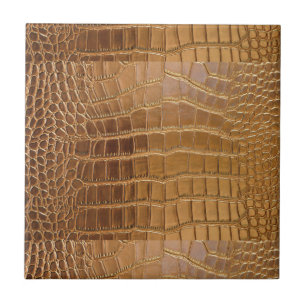 Carreau Faux Crocodile Motif de peau animale en cuir