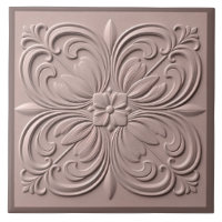 Faux Relief Dusty Rose décoratif néoclassique
