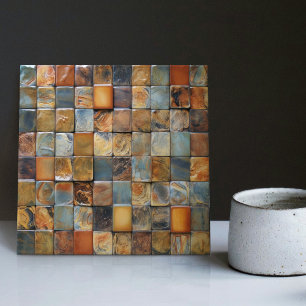 Carreau Faux Relief Floor Galets Terre Tone Décor Maison