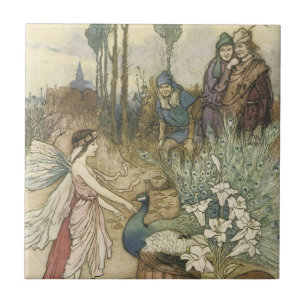 Carreau Féerie de paon