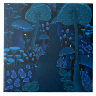 Carreau Féerie Imaginaire champignon Bois
