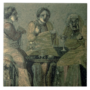 Carreau Femme sage et ses patients, de la villa Cicero