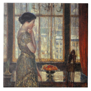Carreau Fenêtre New York en hiver (par Childe Hassam)