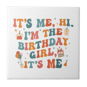 Carreau Fête Anniversaire Unique C'Est Moi Bonjour Im L'An