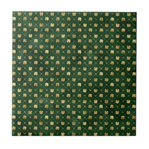 Carreau Fête de la Saint-Patrick Trèfle à quatre feuilles