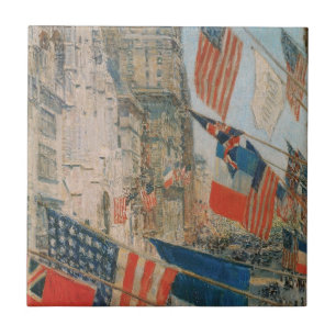 Carreau Fête des Alliés, mai 1917 par Childe Hassam, Art V