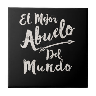 Carreau Fête des pères d'EL Mejor Abuelo Del Mundo Grand