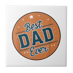 Carreau Fête des pères Meilleur Père Dans Le Monde