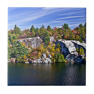 Carreau Feuillage d'automne autour de lac Minnewaska