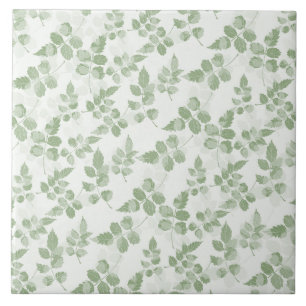 Carreau Feuille botanique Turquoise moderne motif