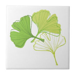 Carreau Feuille de Ginkgo