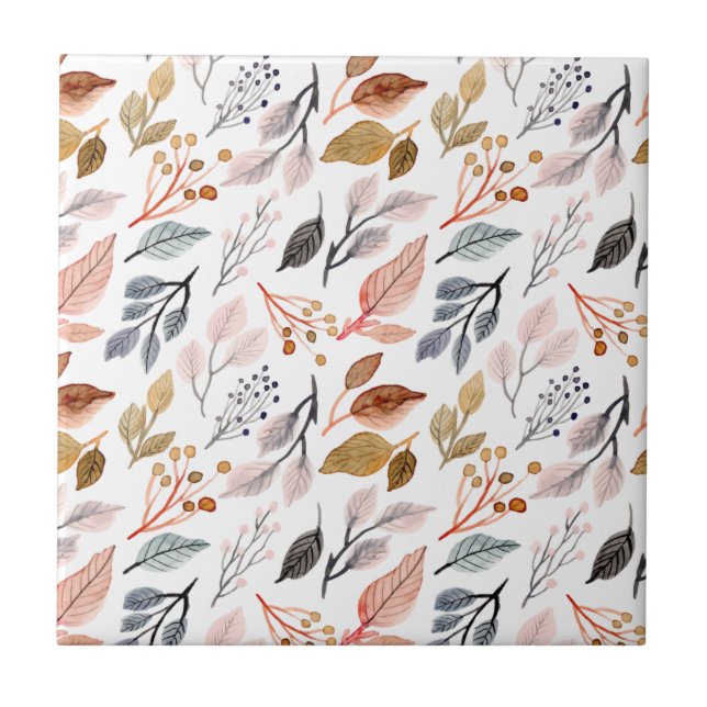 Carreau feuilles d'arbre (Devant)