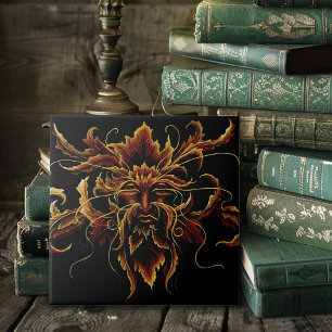 Carreau Feuilles d'Automne Esprit Dryade de la Forêt Homme