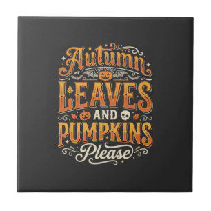 Carreau Feuilles d'automne et citrouilles s'il vous plaît