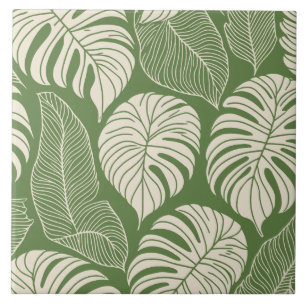 Carreau Feuilles de la jungle tropicale