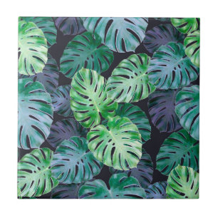 Carreau Feuilles de Monstera Tropical