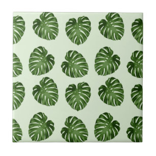 Carreau Feuilles de palmiers, Feuilles verts, Motif tropic