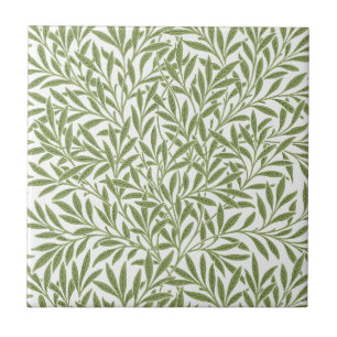 Carreau Feuilles vintages de saules victoriennes par Willi