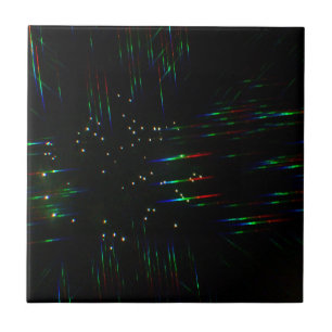 Carreau Feux d'artifice à travers des lunettes 3D 3