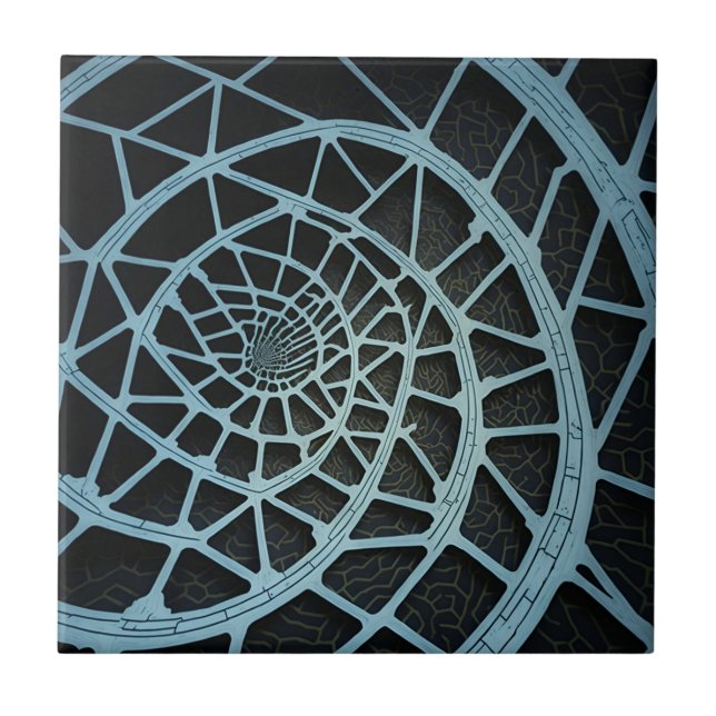 Carreau Fibonacci Spiral Art Moderne Carrelage en céramiqu (Devant)