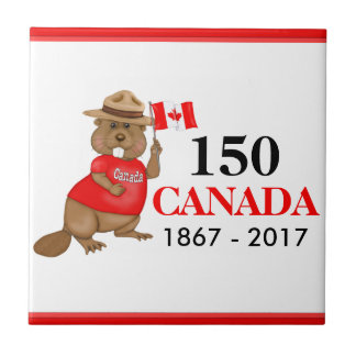 Carreau Fière fête canadienne du castor 150