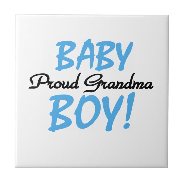 Carreau Fière Grand-mère Baby-Boy Cadeaux (Devant)