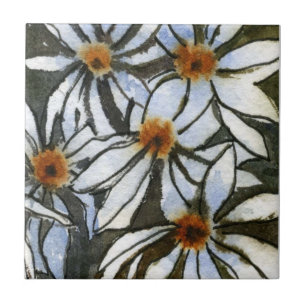 Carreau "Fiesty Floral #2" Cuisine Jardin Carrelage en cér