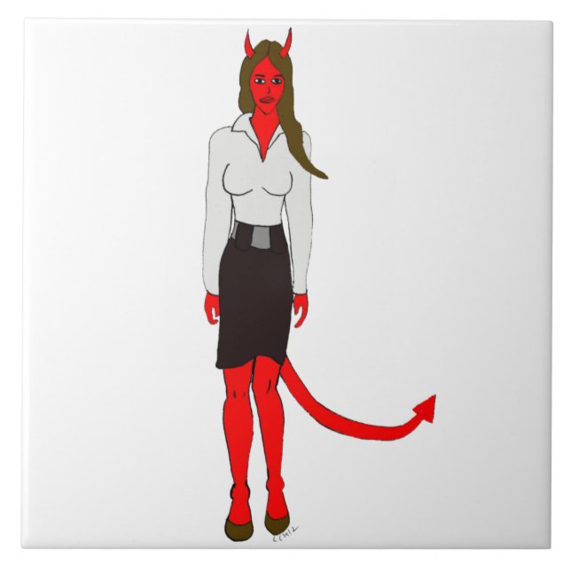 Carreau fille diable (Devant)