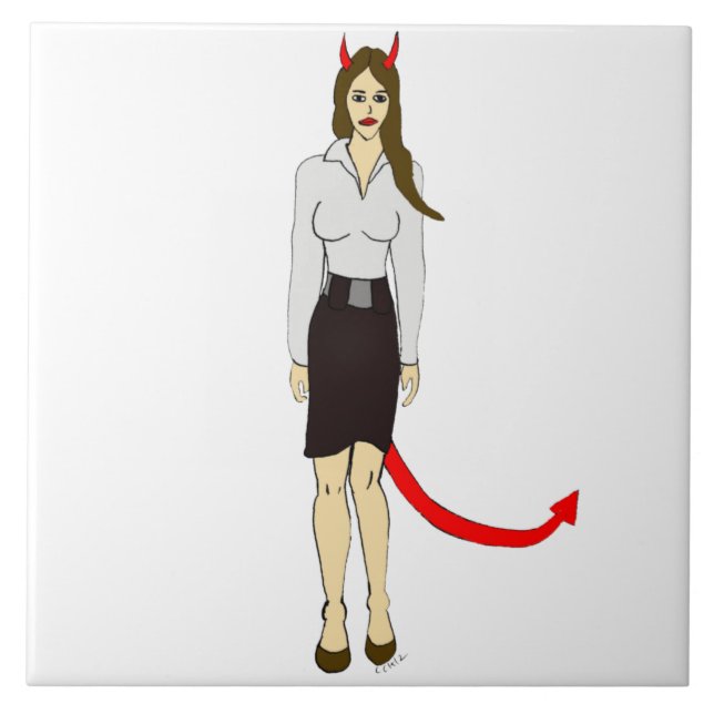 Carreau fille diable (Devant)