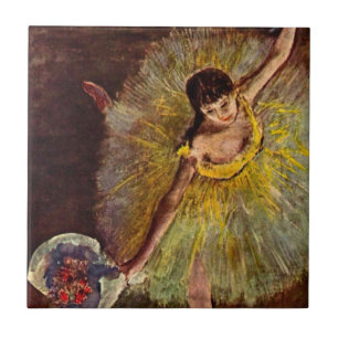 Carreau Fin d'un Arabesque par Edgar Degas, Ballet Vintage