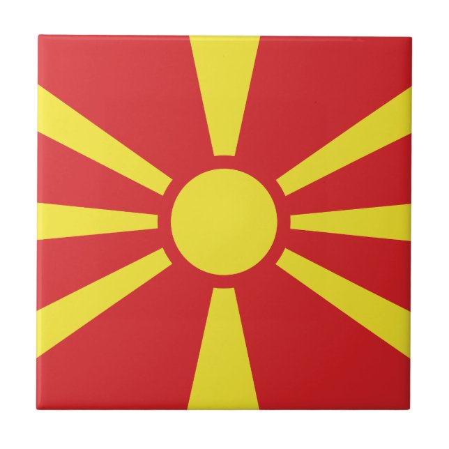 Carreau Flag de Macedonia (Devant)