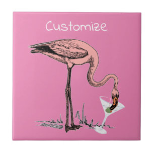 Carreau Flamant rose Boire Martini Thunder_Cove