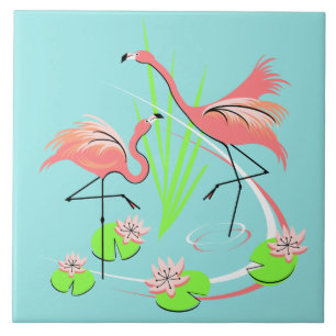 Carreau Flamant rose Fandango Duo