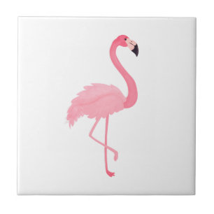 Carreau Flamant rose rose