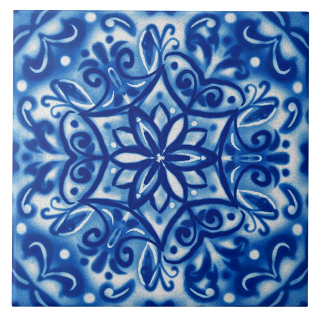 Carreau Fléau de neige Shibori (Devant)