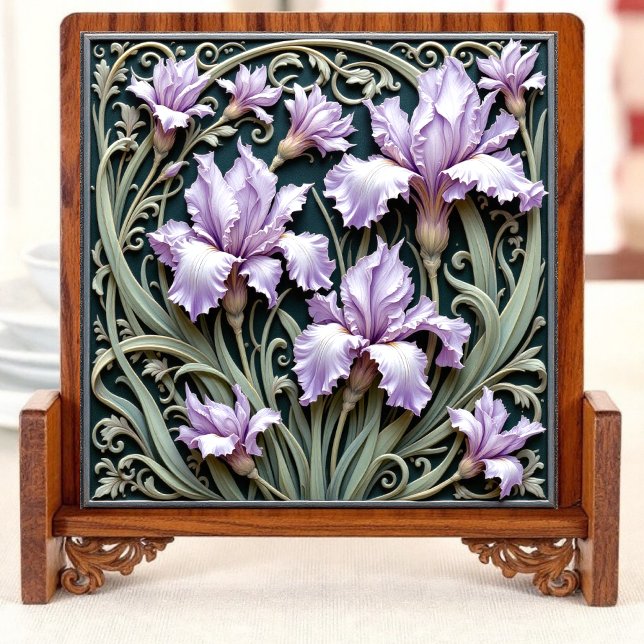 Carreau Fleur Art Nouveau (Créateur téléchargé)