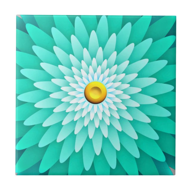 Carreau Fleur bleue Mandala-68566 (Devant)