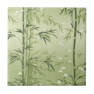 Carreau Fleur de bambou sereine asiatique (1)