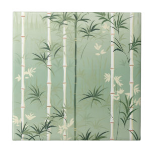 Carreau Fleur de bambou sereine asiatique (2)