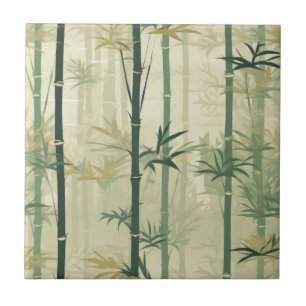 Carreau Fleur de bambou sereine asiatique (3)