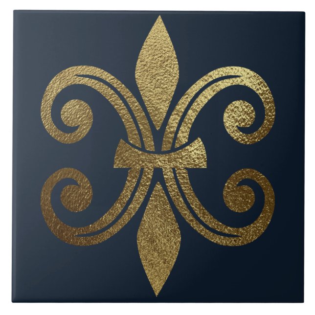 Carreau Fleur de Lis Royale Or (Devant)