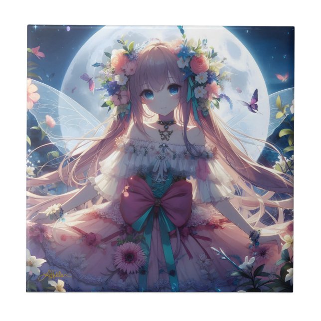 Carreau Fleur de lune d'Anime (Devant)